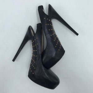 Brian Atwood 6" Heels with Brass Studs